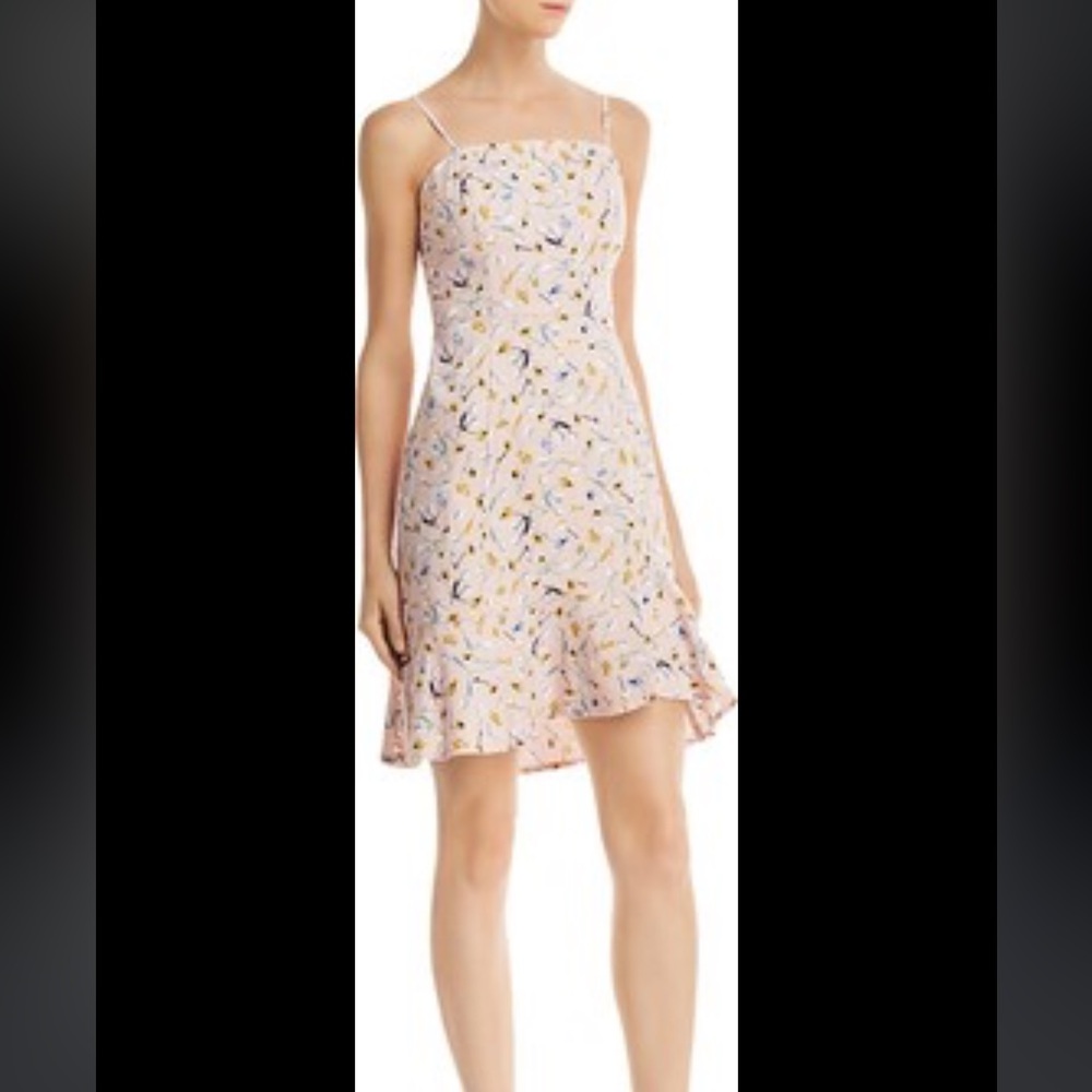 NWT Aqua Light Pink Floral Spring Dress